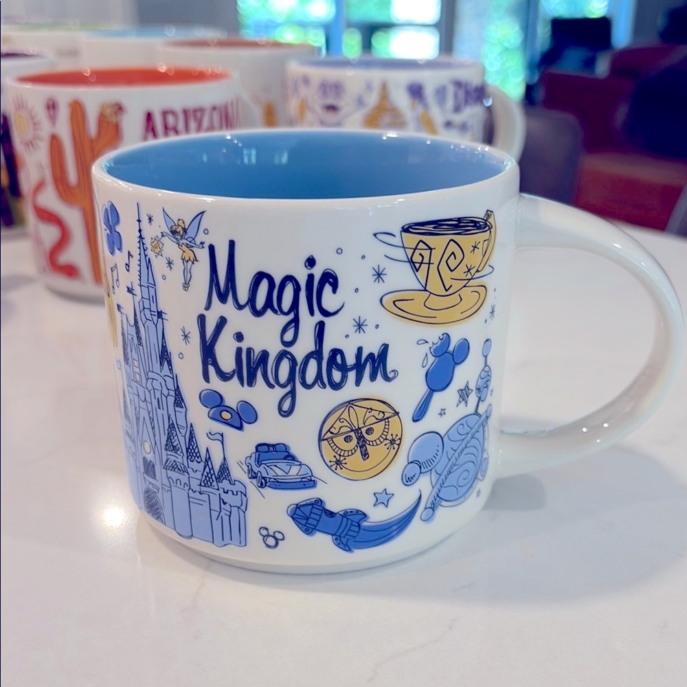 STARBUCKS BEEN THERE SERIES DISNEY MAGIC KINGDOM MUG 🩵💛💙